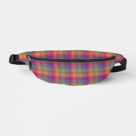 Riñoneras Colorful Checker Abstract Pattern