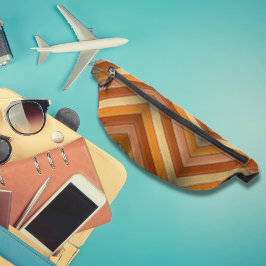 Riñoneras Coloridas franjas del panel de cuero rojo de Guay