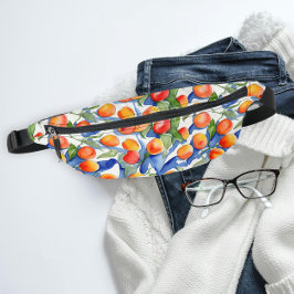 Riñoneras Colorido patrón acuático de albaricoques de verano