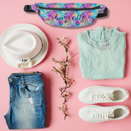 Riñoneras Colorido patrón de arte tribal de Rainbow Boho