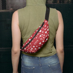 Riñoneras Corazones Blancos En El El día de San Valentín De 