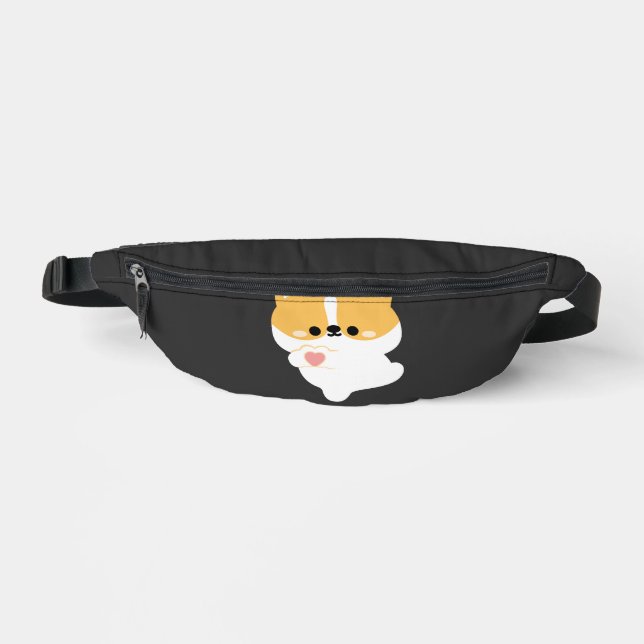Riñoneras Corgi amoroso (Anverso)