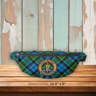 Riñoneras Crest de Clan Kirkpatrick sobre tartán