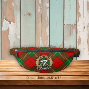 Riñoneras Crest de Clan Lennox sobre Tartán