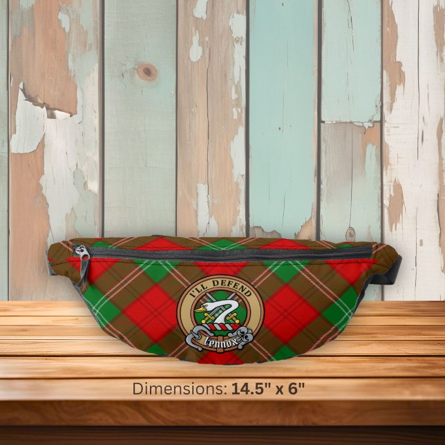Riñoneras Crest de Clan Lennox sobre Tartán (Subido por el creador)