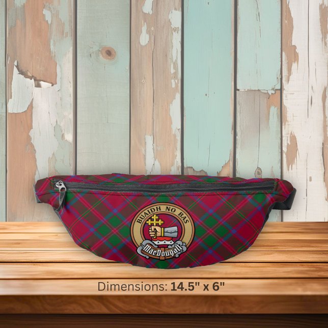 Riñoneras Crest de Clan MacDougall sobre tartán (Subido por el creador)