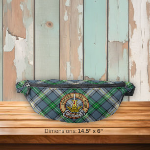 Riñoneras Crest de Clan MacDowall sobre Tartán