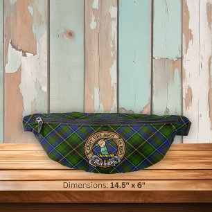 Riñoneras Crest de Clan MacInnes sobre tartán