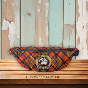 Riñoneras Crest del clan Hepburn sobre tartán