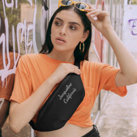 Crossbody personalizado en monograma blanco negro