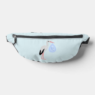 Riñoneras Cute Blue Baby Boy Stork