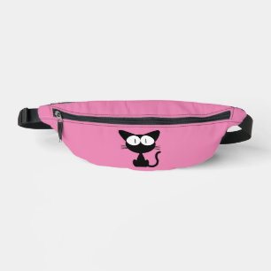 RIÑONERAS CUTE GATO NEGRO FUNNY PACK