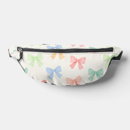 Riñoneras Cute Girly Pastel Coquette Bow Pattern