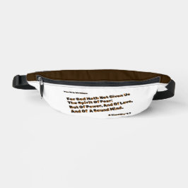 Riñoneras Dios No Nos Ha Dado El Espíritu Del Miedo