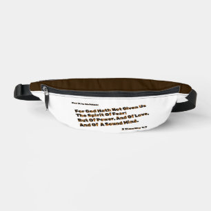 Riñoneras Dios No Nos Ha Dado El Espíritu Del Miedo