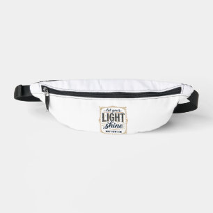 Riñoneras Diseño Cristiano Deja Que Tu Luz Brille Mateo 5_16