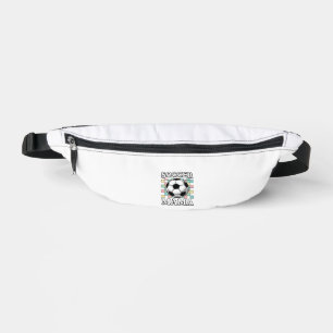 Riñoneras Diseño de camiseta con grabado de Mama de fútbol v