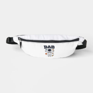 Riñoneras Diseño de camiseta vectorial de astronauta padre_1