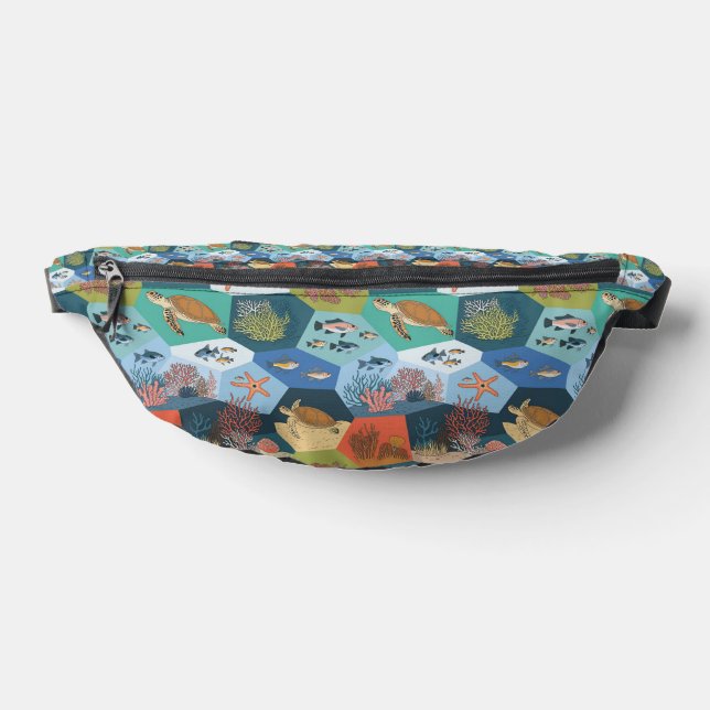 Riñoneras Diseño de conjunto de criaturas submarinas (Distribución)