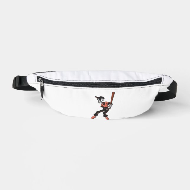 Riñoneras diseño de esqueletos de béisbol para jugadores de  (Anverso)