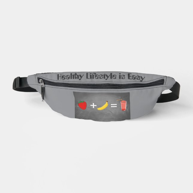 Riñoneras diseño de estilo de vida saludable (Anverso)