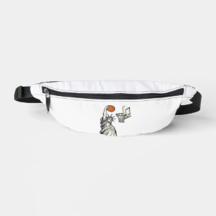 Riñoneras Diseño de grabado vintage de clavada de baloncesto
