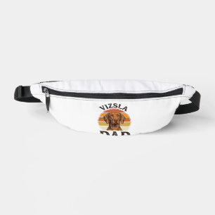 Riñoneras Diseño de perro grabado vintage de Vizsla Papá_1