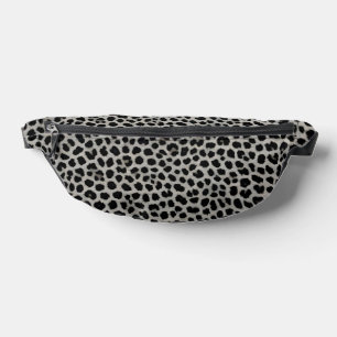 Riñoneras Elegante Colección Moderna de Lujo Leopardo Blanco