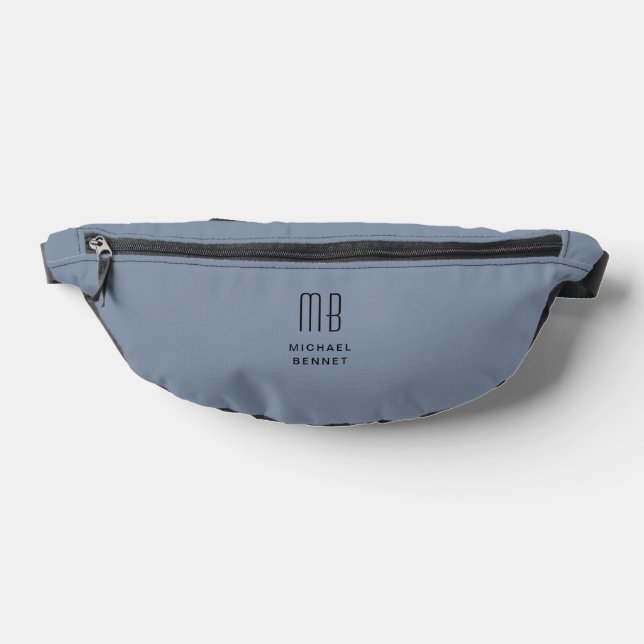 Riñoneras Elegante Monogramed Dusty Blue (Distribución)