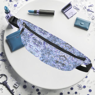 Riñoneras Elegante mosaico azul hielo, moderno