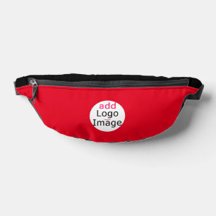 Riñoneras Elegante Personalizable rojo vivo minimal de negoc