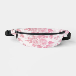 Riñoneras Elegante vintage rosado botánico Fanny Packs