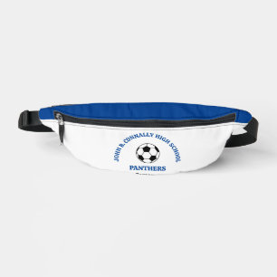 Riñoneras Equipo de Fútbol de Escuela Secundaria Azul Person