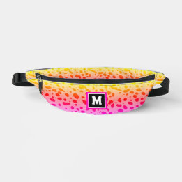 Riñoneras Estampado Animal Salvaje Rosa Amarillo Lindo y Mod