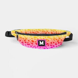 Riñoneras Estampado Animal Salvaje Rosa Amarillo Lindo y Mod