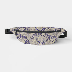 Riñoneras Estampado de Alhelí de William Morris Azul Antiguo
