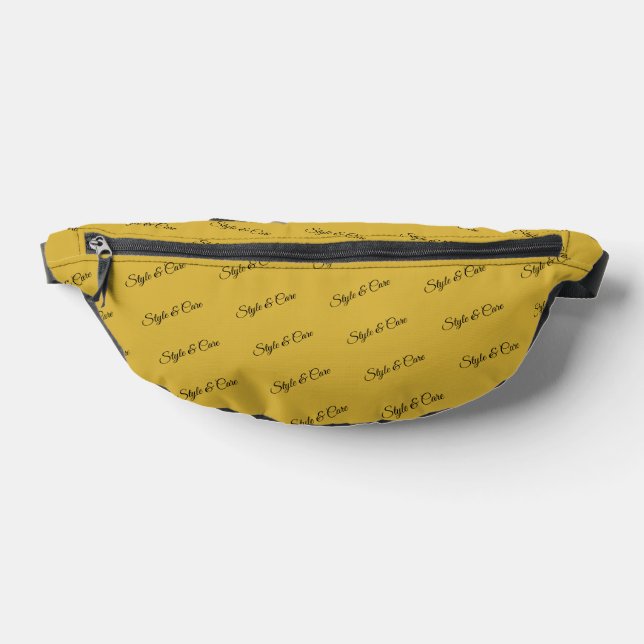 Riñoneras Estilo Patrón de Texto Personalizado Moderno Dorad (Distribución)