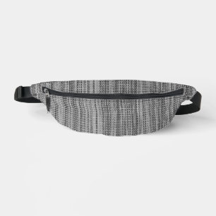 Riñoneras Faux Gray Fabric Fanny Pack