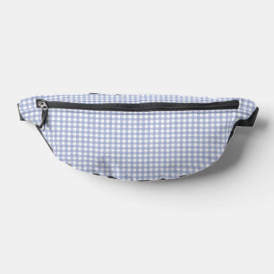 Riñoneras Faye y Lauren Pastel Azul Gingham