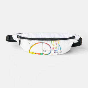 Riñoneras Fibonacci Sequence & Golden Ratio Math Fanny Pack