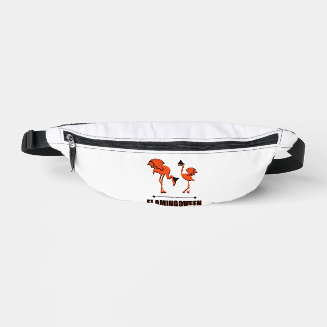 Riñoneras Flamingoween - Halloween (Anverso)