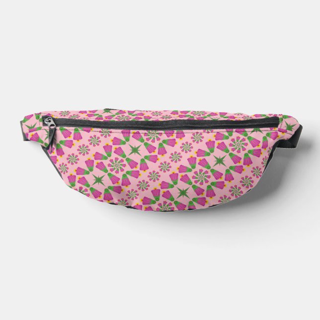 Riñoneras Flor retro bell Mandalas rosa Fanny Pack (Distribución)