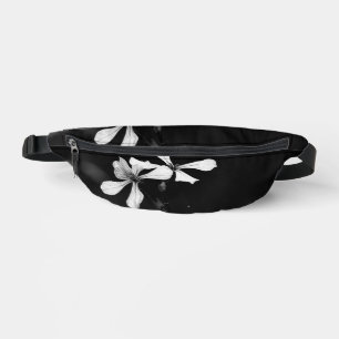 Riñoneras floral blanca y negra mínima