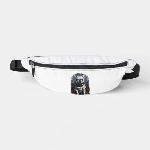 Riñoneras Floral gótica de Bulldog francés