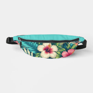 Riñoneras Floral hawaiano/tropical