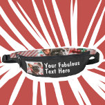 Riñoneras Foto y texto personalizados<br><div class="desc">Fanny Pack divertido y divertido de fotos y textos personalizados. Cualquier color,  cualquier tipo de letra,  sin mínimo</div>