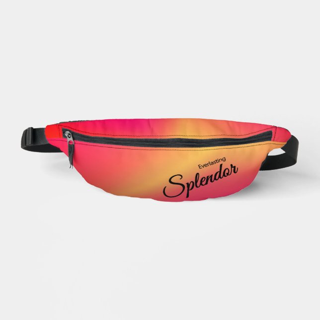Riñoneras Frambuesa Piña Personalizada (Anverso)