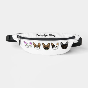 Riñoneras Frenchie Mom Personalizado French Bulldog Face