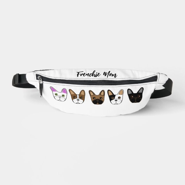 Riñoneras Frenchie Mom Personalizado French Bulldog Face (Anverso)