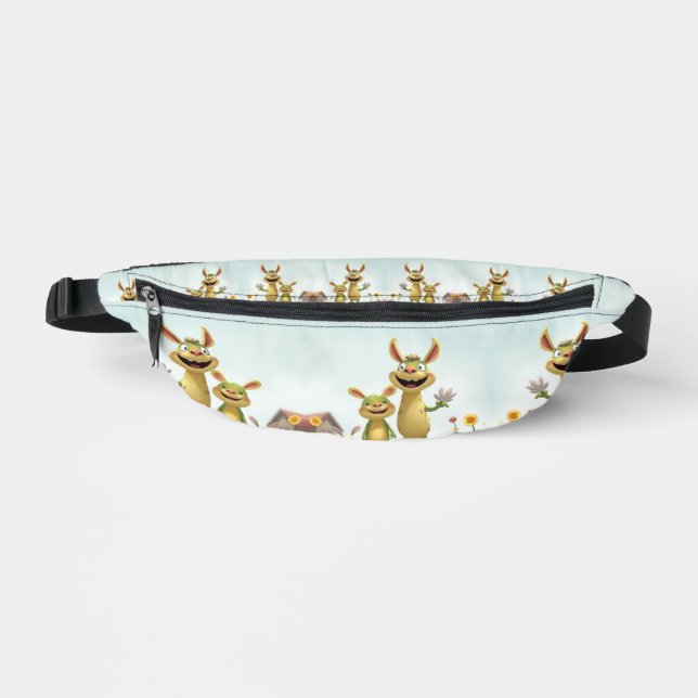 Riñoneras Fröhliche Wiesengang – Bunte Tierfreunde im Frühli (Anverso)